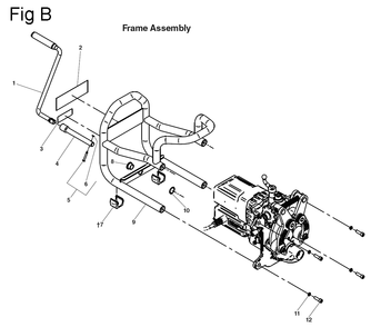 Part Location Diagram of 50503 Ridgid FRAME, WELDMENT