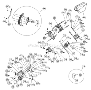 Page B Diagram and Parts List for R4251  Ridgid Miter Saw