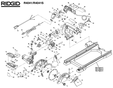 Part Location Diagram of 089240041702 Ryobi HANDLE ASSEMBLY