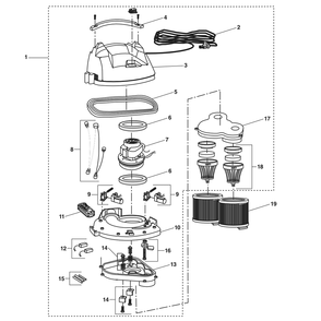 Fig-0 Diagram and Parts List for 3410RV  Ridgid Utility Vacuum