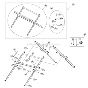 Page D Diagram and Parts List for R4540  Ridgid Table Saw
