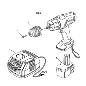 Fig-0 Diagram and Parts List for 97322703  Ridgid Cordless Drill