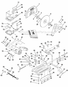 Part Location Diagram of 820241-4 Ridgid LockWasher Ext. M5
