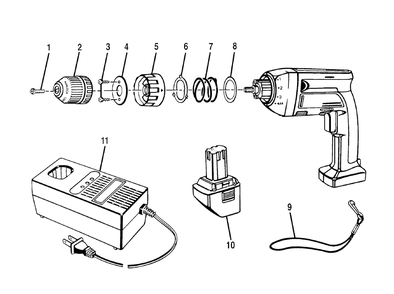 Fig-0 Diagram and Parts List for 973274960  Ridgid Cordless Drill