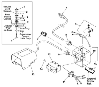 Electrical Components Diagram and Parts List for 300 COMPLETE 15682 Ridgid Pipe Tools