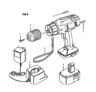 Fig-0 Diagram and Parts List for 97311425  Ridgid Cordless Drill