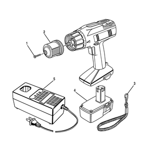 Part Location Diagram of 977412-001 Ridgid Battery Charger (Item No 9-11084)