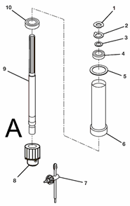 Page A Diagram and Parts List for DP15501  Ridgid Drill Press