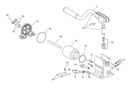 Hydraulic Pump, P392uoo1 Diagram and Parts List for 918-1 48297 Ridgid Pipe Tools