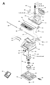 Page A Diagram and Parts List for EB44240  Ridgid Sander Polisher