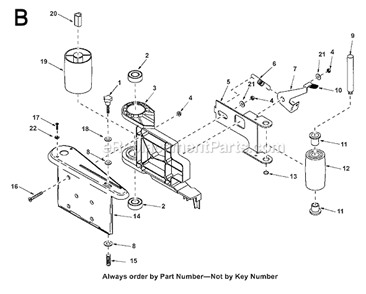 Page B Diagram and Parts List for EB44240  Ridgid Sander Polisher