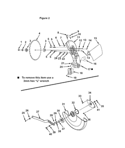 Fig-4 Diagram and Parts List for MS1250  Ridgid Saw