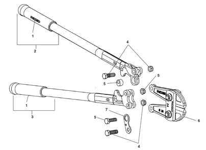 S14 Bolt Cutter Diagram and Parts List for S14 14213 Ridgid Miscellaneous