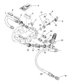 Flow Control System Diagram and Parts List for 67332 67332 Ridgid Drain Cleaner