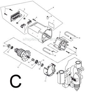 Page C Diagram and Parts List for HC-300  Ridgid Router