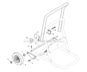 Part Location Diagram of 60837 Ridgid Axle Bracket