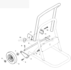 Page D Diagram and Parts List for K-375R  Ridgid Drain Cleaner