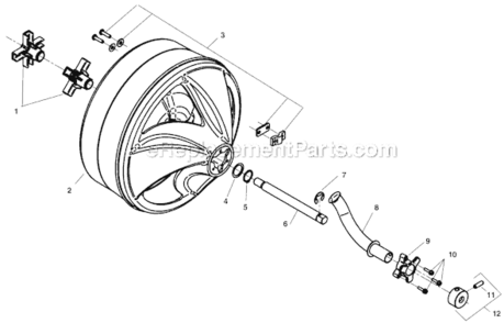 Drum Assembly Diagram and Parts List for K-380  Ridgid Drain Cleaner