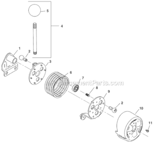 Autofeed Assembly Diagram and Parts List for K-380  Ridgid Drain Cleaner