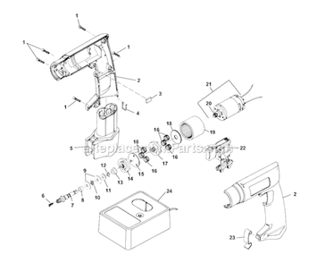 Page B Diagram and Parts List for K-38B  Ridgid Drain Cleaner
