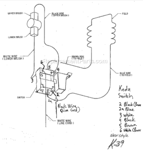 Page D Diagram and Parts List for K-39  Ridgid Drain Cleaner