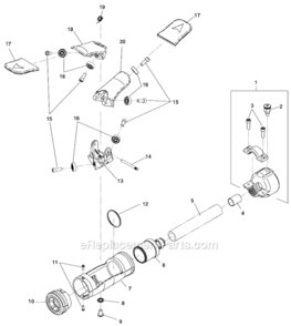 Part Location Diagram of 59815 Ridgid Guide Hose Bracket