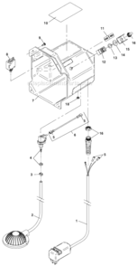 Electric Components Diagram and Parts List for K-40  Ridgid Drain Cleaner