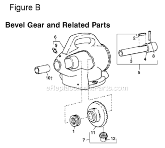 Page B Diagram and Parts List for K-50  Ridgid Drain Cleaner