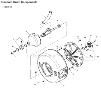 Part Location Diagram of 61020 Ridgid Screw, Socket Head 5/16 - 18