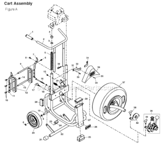 Part Location Diagram of 87970 Ridgid Hex Nut #10 - 24 (1)