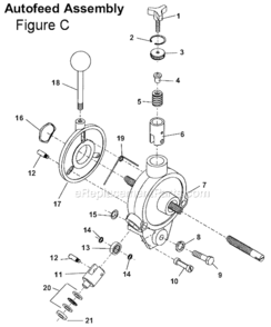 Page C Diagram and Parts List for K-750  Ridgid Drain Cleaner