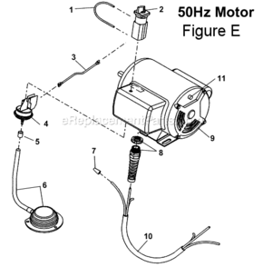 Page E Diagram and Parts List for K-750  Ridgid Drain Cleaner