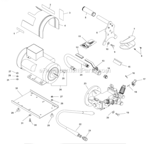 Page A Diagram and Parts List for KJ-1750  Ridgid Pressure Washer