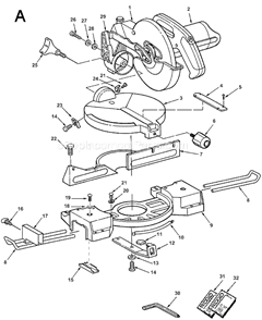 Part Location Diagram of 828648 Ridgid Fence Asm