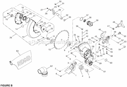 Part Location Diagram of 503206000 Ridgid Spindle Knob (Cap)