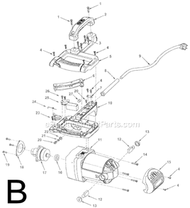 Part Location Diagram of 816768 Ridgid Carbon Brush