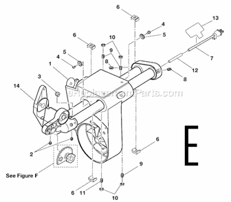 Page E Diagram and Parts List for MS1290LZ1  Ridgid Miter Saw