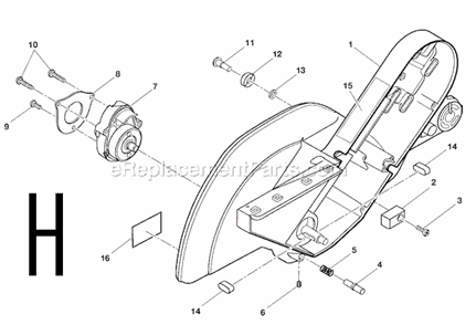Part Location Diagram of 089100301003 Ridgid Arm Guard Assembly