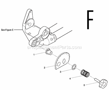 Page F Diagram and Parts List for MS1290LZA  Ridgid Miter Saw