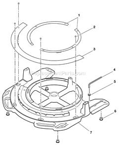 Page D Diagram and Parts List for MS1290LZ  Ridgid Miter Saw