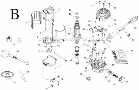 Part Location Diagram of 740744001 Ridgid Field