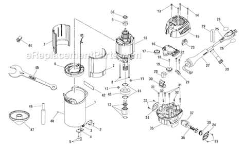 Page C Diagram and Parts List for R29302  Ridgid Router