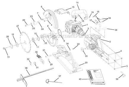 Page A Diagram and Parts List for R32102  Ridgid Circular Saw