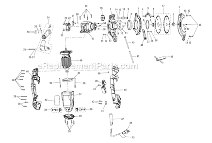 Part Location Diagram of 039438001046 Ridgid Spring Washer (M5)