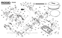 Part Location Diagram of 610121007 Ryobi Outer Blade Clamp