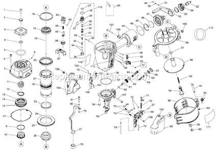 Part Location Diagram of 079005001119 Ridgid Trigger Wrap Label