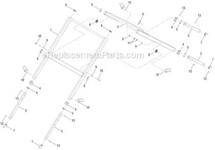 Page C Diagram and Parts List for R4030S  Ridgid Tile Saw
