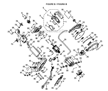 Part Location Diagram of 660176014 Ridgid Triangular Screw W/ Washer M4 X 58 Mm