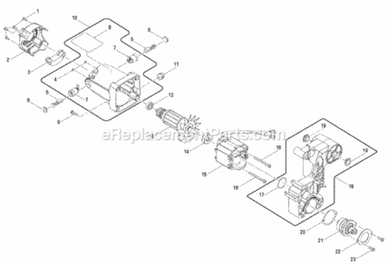 Figure B Diagram and Parts List for R4040S  Ridgid Tile Saw