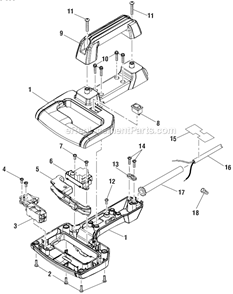 Page D Diagram and Parts List for R4110  Ridgid Miter Saw
